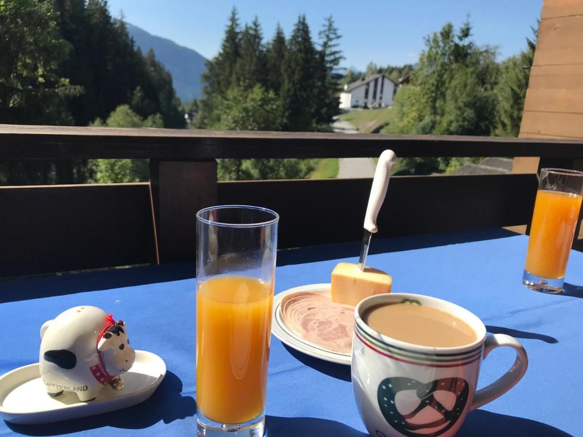 Ferienwohnung Laax Mit Traumblick, Grossem Balkon Und Terrasse Exterior foto